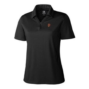 Cutter & Buck San Francisco Giants Women's CB DryTec Genre Polo Black Shirt Lrg